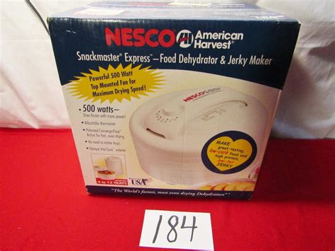 LOT 184 NEW NESCO FOOD DEHYDRATOR EstateSales Org