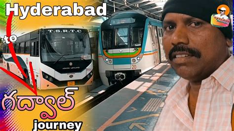 Hyderabad To Gadwal Journey Metro Bus Youtube