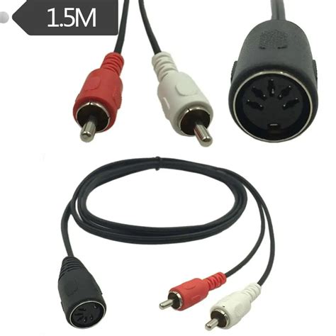 5 Pin Din Female To 2rca Lotus Vintage Audio Equipment Adapter Cable 5