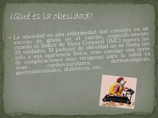 La Obesidad PPT