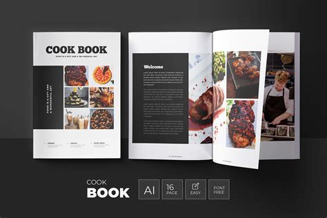 Cookbook Recipe Book Template Design By Afsar15 Thehungryjpeg