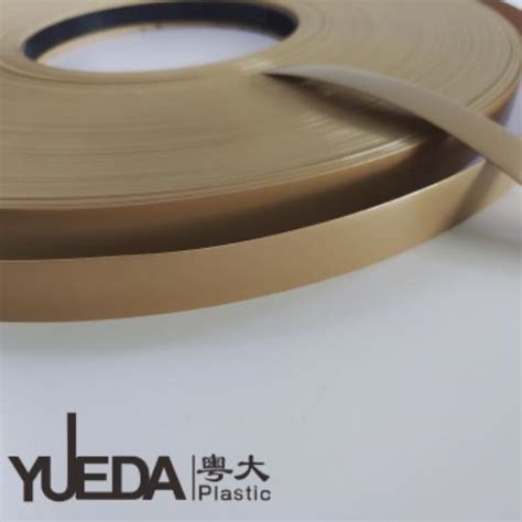 Yueda Gold Color Pvc Edge Strip Pvc Band Pvc Edging Strip For Plywood