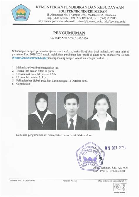 Informasi Pengambilan Foto Copy Ijazah Dan Transkrip Nilai Unama The