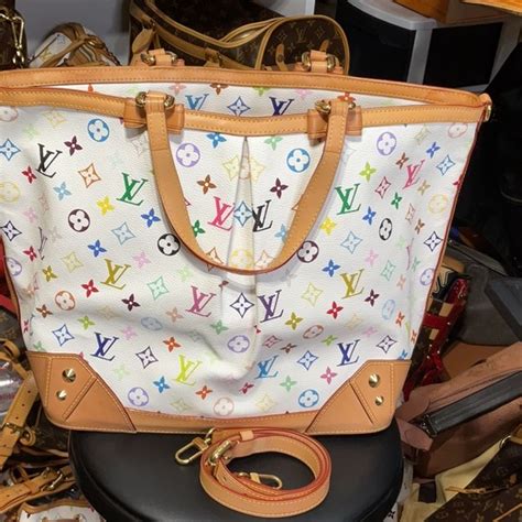 Louis Vuitton Bags Louis Vuitton Multicolor White Sharleen Bag Poshmark