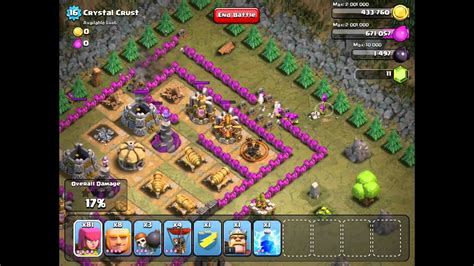 Clash Of Clans Level 43 Crystal Crust Youtube