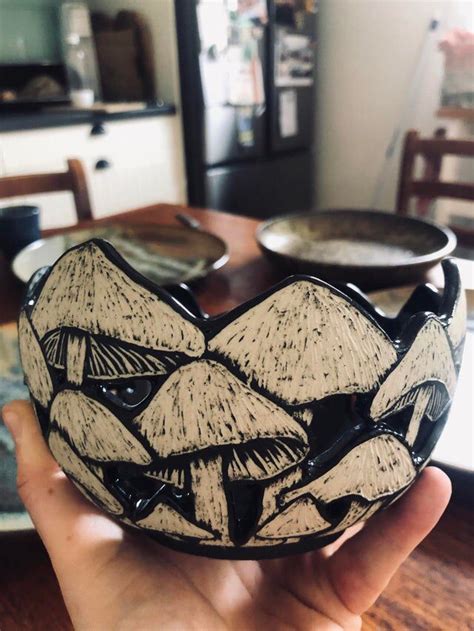 Check Out My Sweet New Mushroom Bowl Ceramics And Fungi Unite