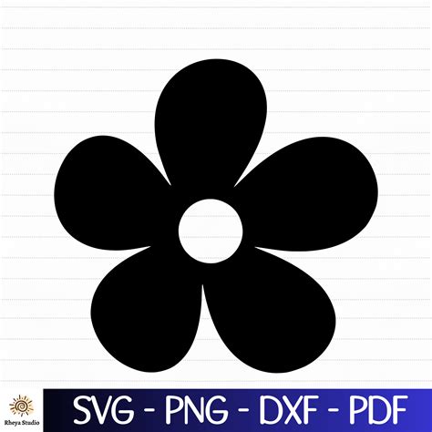 Hippie Flower Svg Hippie Daisy Svg Digital Download Svg Etsy Uk