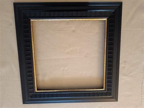 Beautiful Square Frame With Guilloch Work Ebonized Wood Catawiki