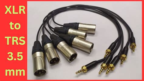 How To Make Xlr Male To Trs Connector Cable Xlr Male Trs