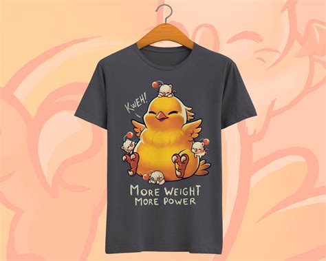 Fat Chocobo T Shirt Final Fantasy Shirt Kawaii Moogles Etsy