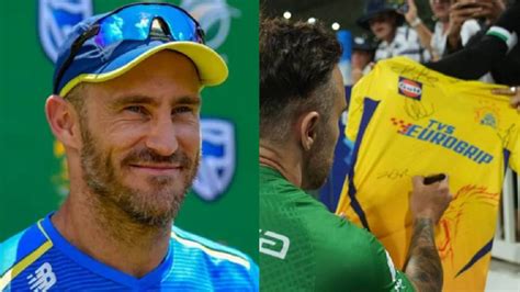 Sa20 Faf Du Plessis मैच नहीं लेकिन दिल जीत ले गए Csk की जर्सी पर