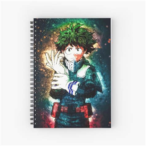 Izuku Midoriya Dekumy Hero Academia Spiral Notebook For Sale By