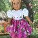 Inch Doll Easter Dress Fits American Girl Dolls Pink Easter Fabric