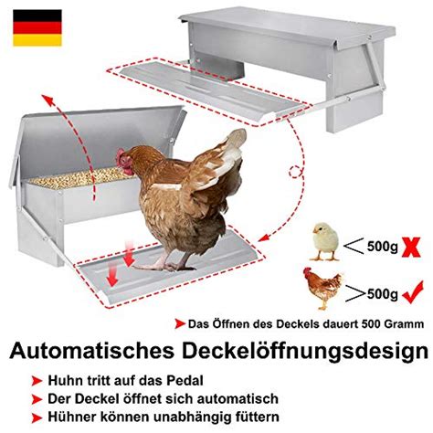 YRHome Automatischer Futterautomat 5KG Hühner