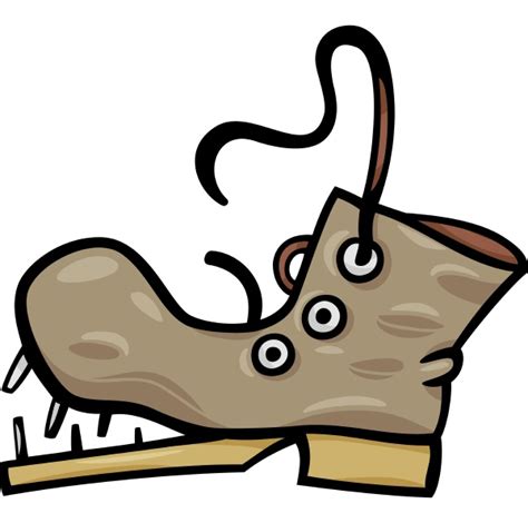 Gammel Sko Eller Boot Tegneserie Clipart Stockphoto