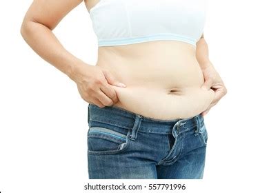 Abdominal Surface Fat Woman On White Stock Photo 557791996 Shutterstock