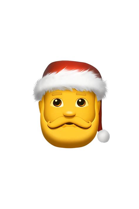 🎅 Santa Claus Emoji | Emoji, Santa claus, Snowman emoji