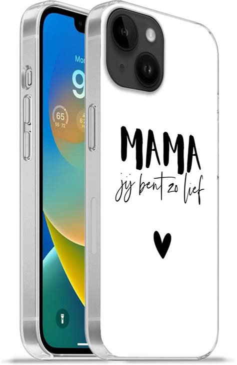 Apple Iphone Softcase Hoesje Quotes Mama Jij Bent Zo Lief