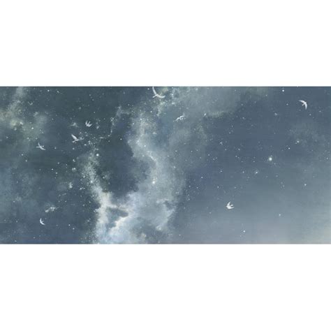 Papier peint panoramique ciel et étoiles Les amours de Lindou et l