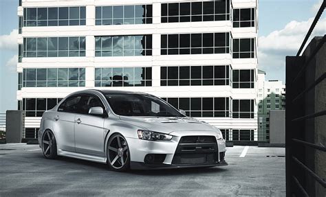 Online Crop HD Wallpaper Silver Mitsubishi Lancer Evolution 10 Sedan