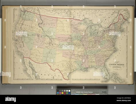 Map Of The United States And Territories Cartographic Atlases Maps