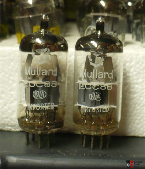 Pair Of Vintage Mullard Branded Amperex Holland Made Ecc