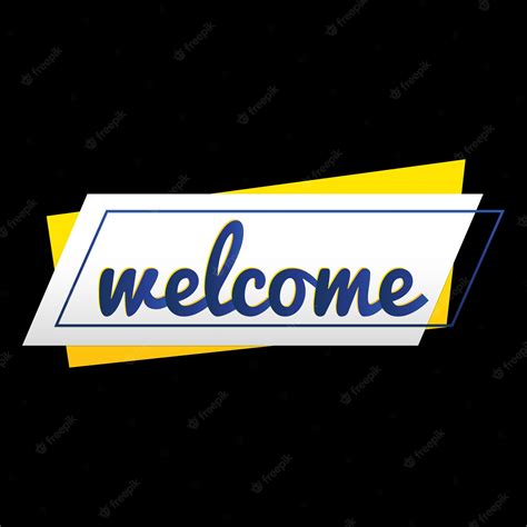 Premium Vector | Welcome design