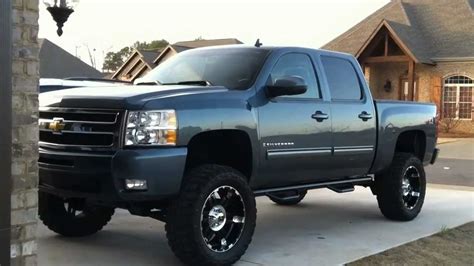 Off-Roading Adventure: Lifted Chevy Silverado Conquers the Mud