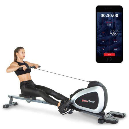 Fitness Reality Plus Bluetooth Magnetic Rowing Machine Rower With