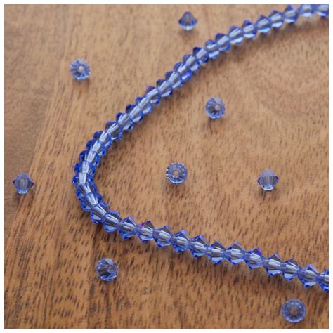 Sapphire Bicone Glass Bead Strand Mm Hobby Lobby