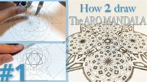 How 2 Draw Arq Mandala Pattern P1 SetUp Sacred Geometry Video