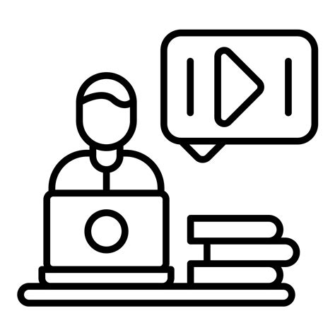 Webinar Line Icon 14660924 Vector Art At Vecteezy