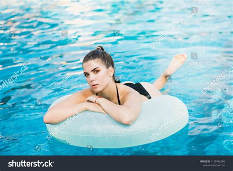 Sexy Brunette By Pool Summer Sexuality Stock Photo Shutterstock