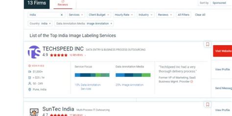 Suntec India Named One Of The Top Image Annotation Service Providers In