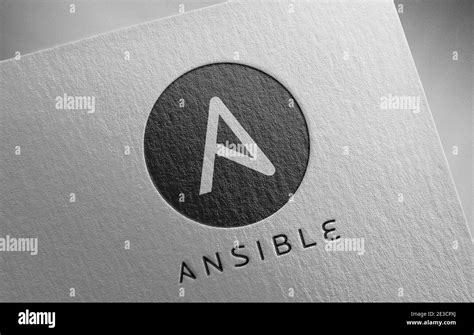 ansible logo paper texture illustration Stock Photo - Alamy