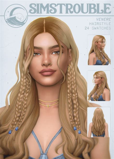 Venere Hairstyle By Simstrouble The Sims Guide