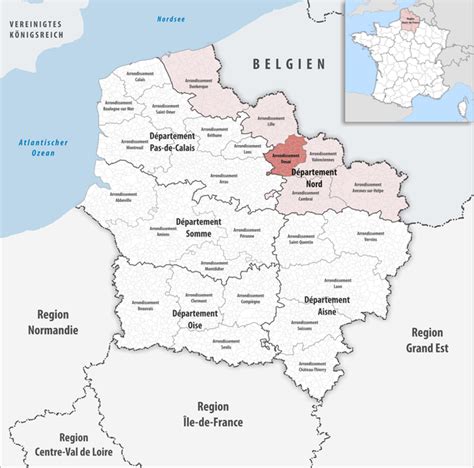 File Locator Map Of Arrondissement Douai Png Wikimedia Commons