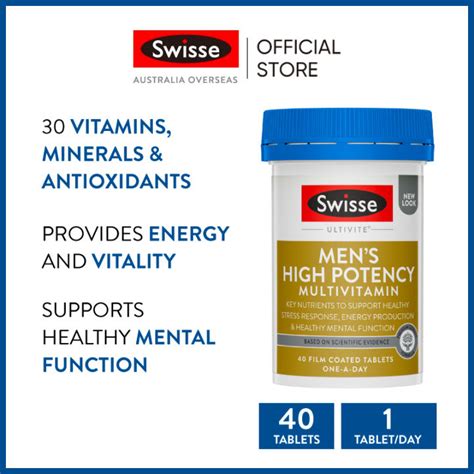 Swisse Men S High Potency Multivitamin Tablets Exp Lazada