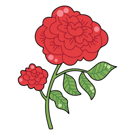 Diseño Png Y Svg De Icono De Planta De Flor Rosa Para Camisetas