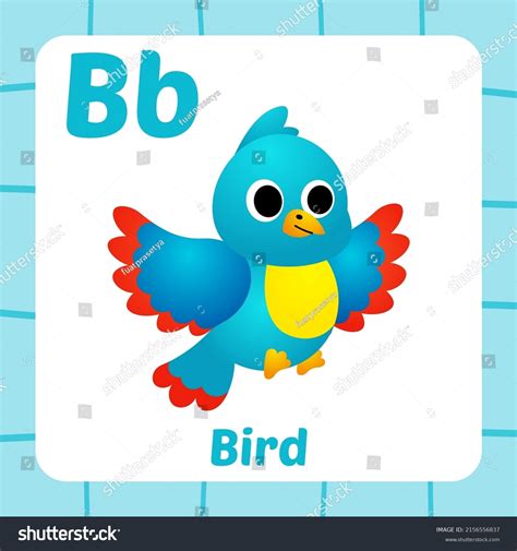 Flashcard Kids Bird Vector Stock Vector (Royalty Free) 2156556837 ...