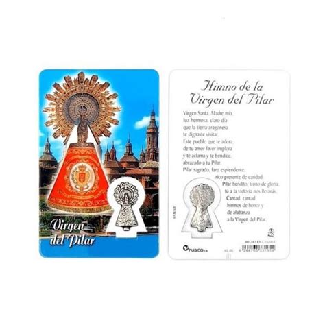 Estampa Virgen Del Pilar Con Medalla Met Lica Botiga De La Catedral