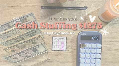 Ep Cash Stuffing Nd May Paycheck Cash Envelopes Budget