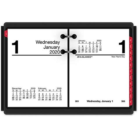 At A Glance® Compact Desk Calendar Refill 3 X 3 34 White 2022