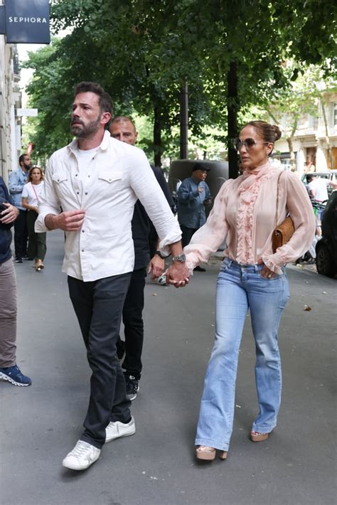 J Lo S Pink Pussy Bow Blouse With Ben Affleck On Honeymoon POPSUGAR Fashion