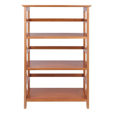 Winsome Wood Studio Honey Wood 3 Shelf Bookcase 26 In W X 42 In H X 12