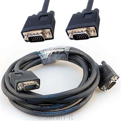 Svga Vga 15pin Cable Male To Male Pc Monitor Tv Lcd Plasma Projector To Tft Lead Ebay