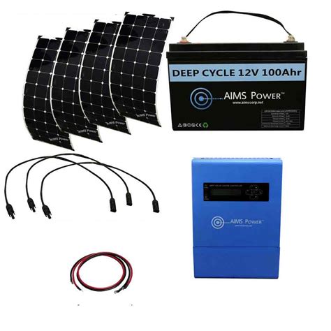 520 Watt Solar Kit W/12V Lithium Ion Battery, Flexible Solar Panels ...