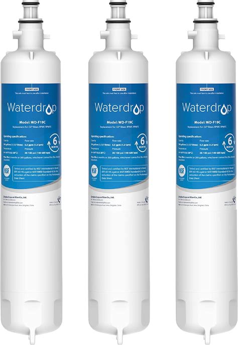 Free Shipping Waterdrop RPWFE Refrigerator Water Filter 3pk