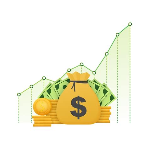 Lucre Dinheiro Ou Or Amento Dinheiro E Seta Crescente Do Gr Fico