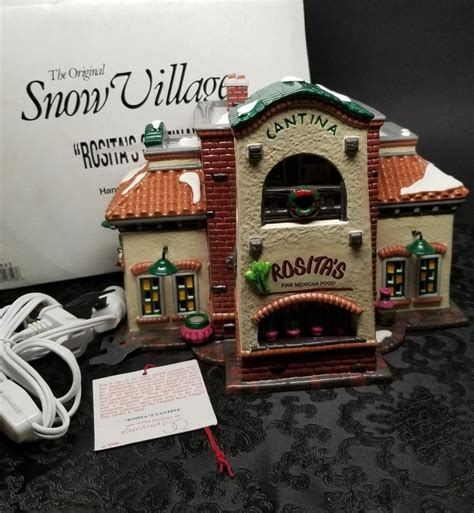 Department 56 Christmas Snow Village 1996 Rosita S Cantina 54883 For